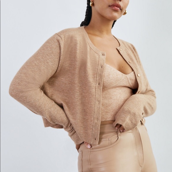 Aritzia Wilfred Sicily Cardigan Golden Camel (L) - Picture 1 of 3